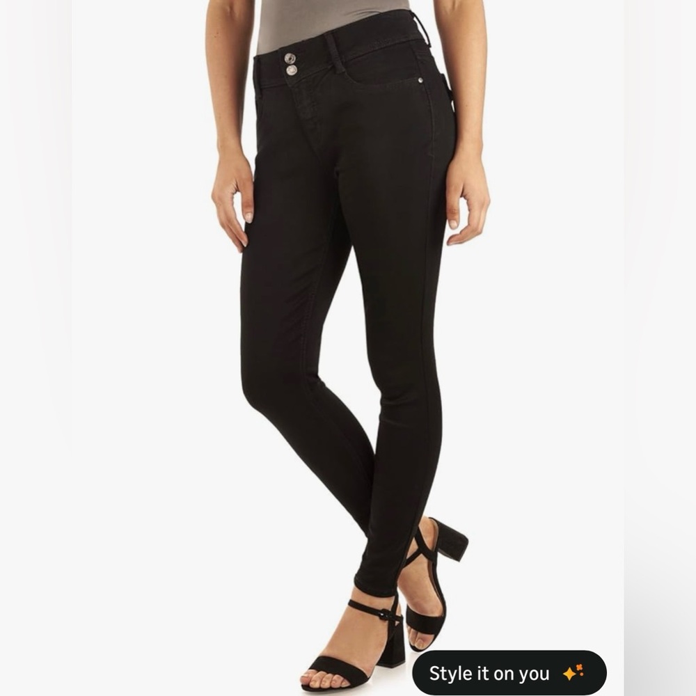 Angels Black low rise skinny jeans used #denim #lowrise